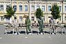 На площади в Вольске открыли выставку военной техники